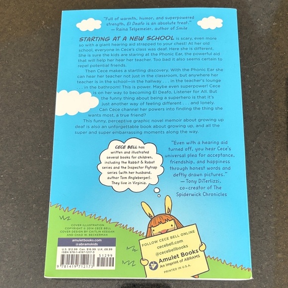 El Deafo Soft Cover Animated Book by Cece Bell - Picture 4 of 7
